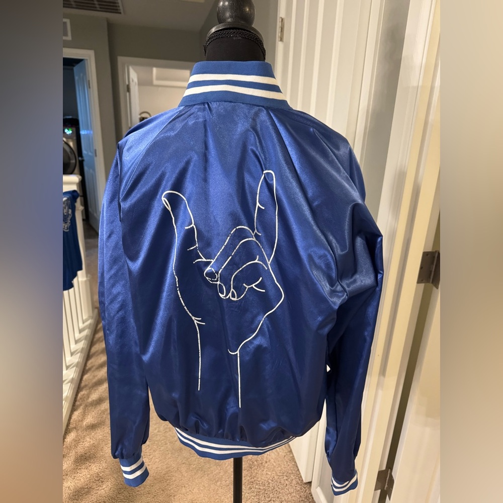 One of a kind- Blue Satin Jacket- Lil Dicky